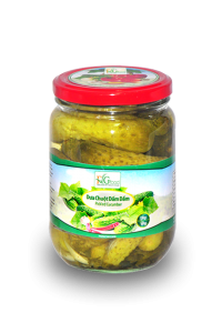 Pickled cucumber in jar 380ml