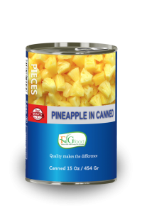 Canned pineapple pieces 15 Oz