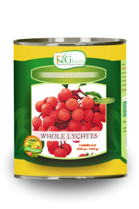 Canned lychees in syrup A10/3Kg