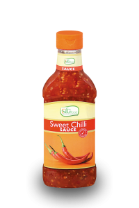 Sweet chilli sauce in glass jar