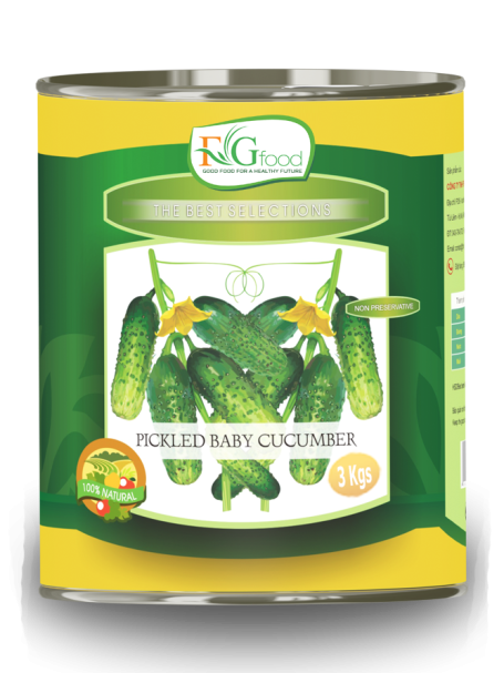 Dưa chuột muối đóng hộp 3 kg (A10)