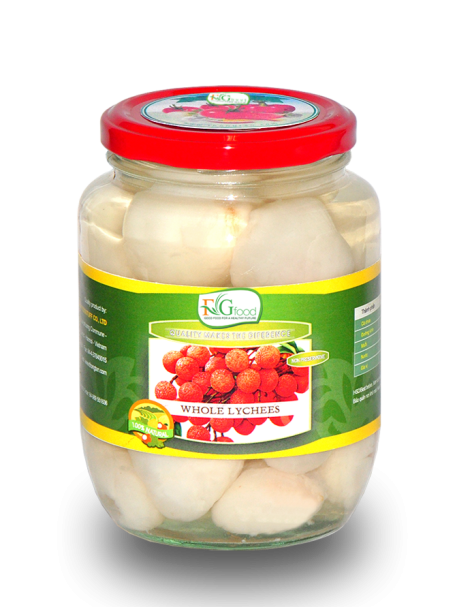 Vải thiều ngâm siro trong lọ 540ml